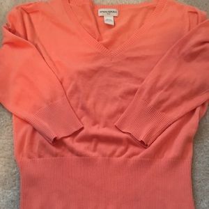 Orange spring light sweater